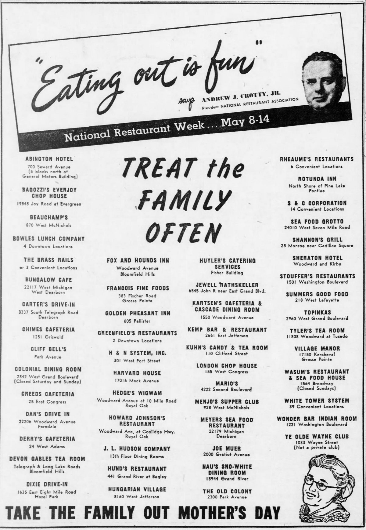 Devon Gables (Port O Three) - Nice List Of Detroit Area Restaurants From May 1950 (newer photo)
